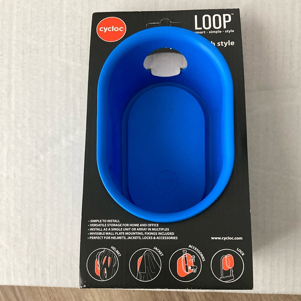 Cycloc Loop- Wall Mount Bike Accessory Storage